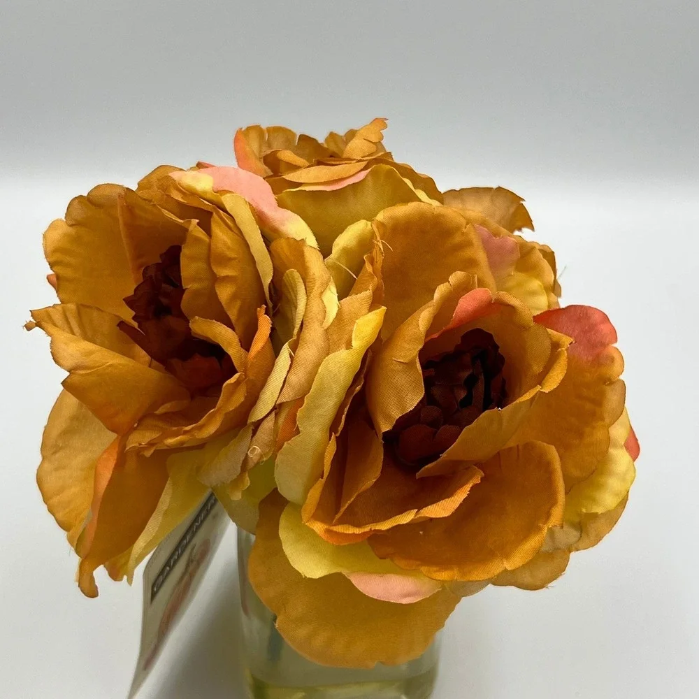 Gardeners Eden Floral Arrangement Home OS Orange Brand New Autumn Silk Flowers